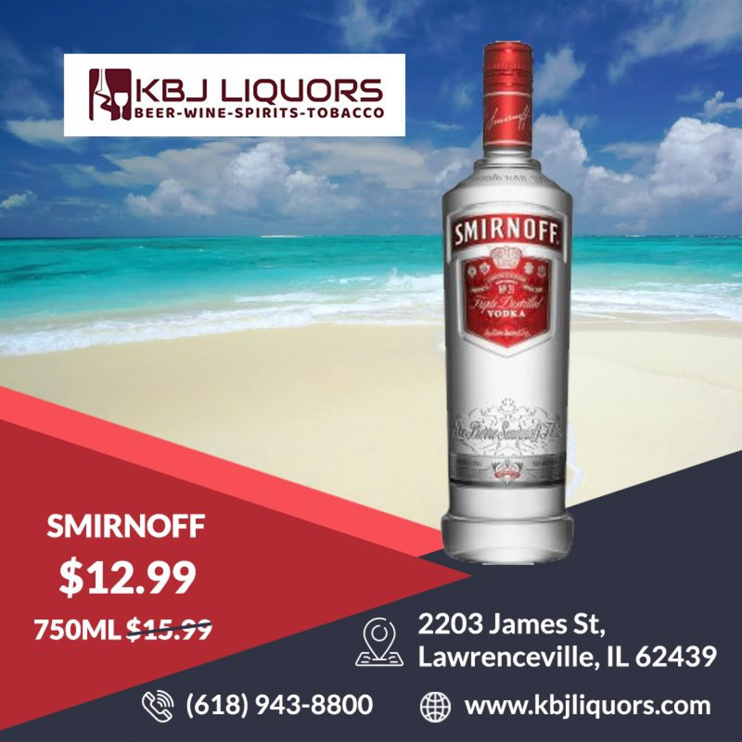 Smirnoff - KBJ Liquors Infographic