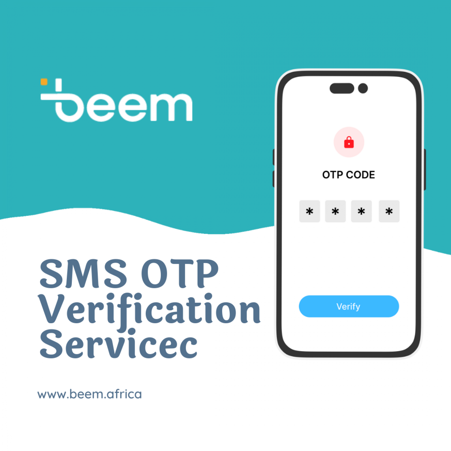 SMS OTP Verification Service Provider - Beem Infographic