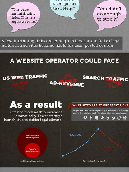 Sopa: The Internet Blacklist Bill Infographic