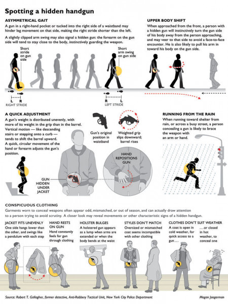 Spotting a Hidden Handgun  Infographic