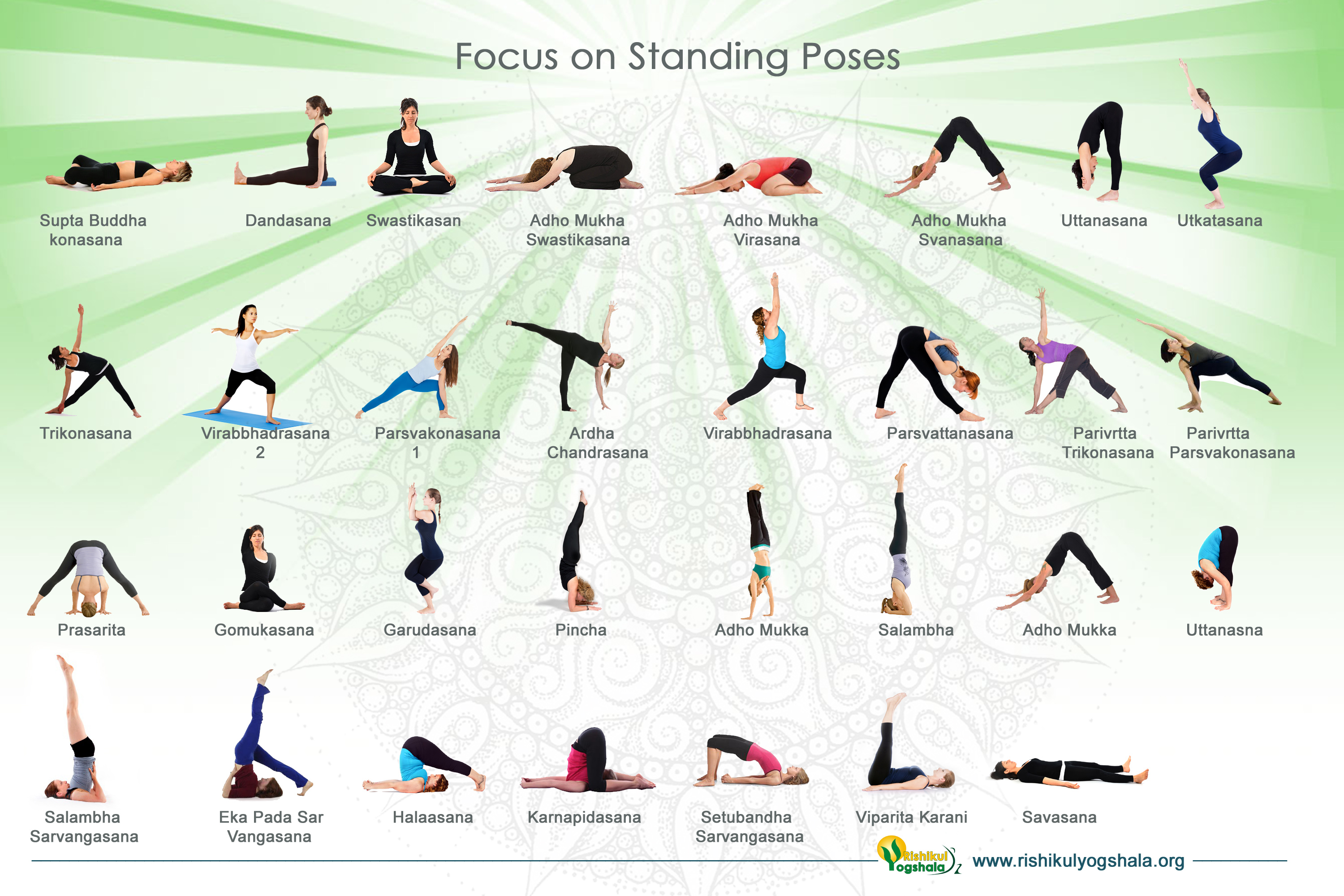 Standing Yoga Poses For Beginners Visual.ly