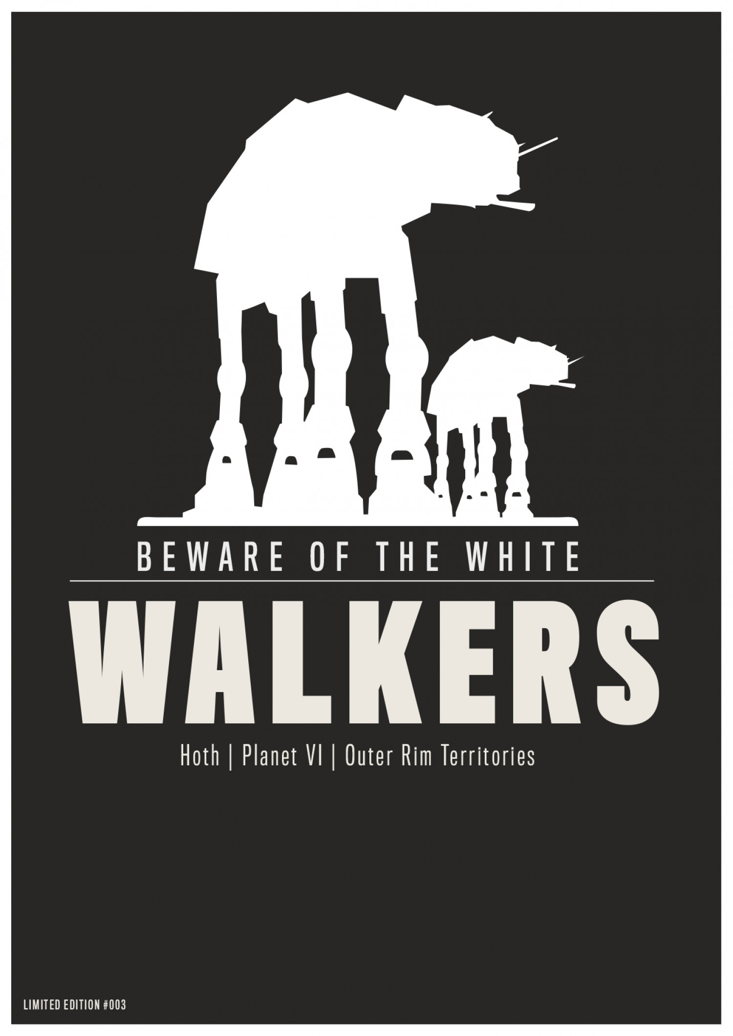 Star Wars White Walkers AT-ATs Infographic