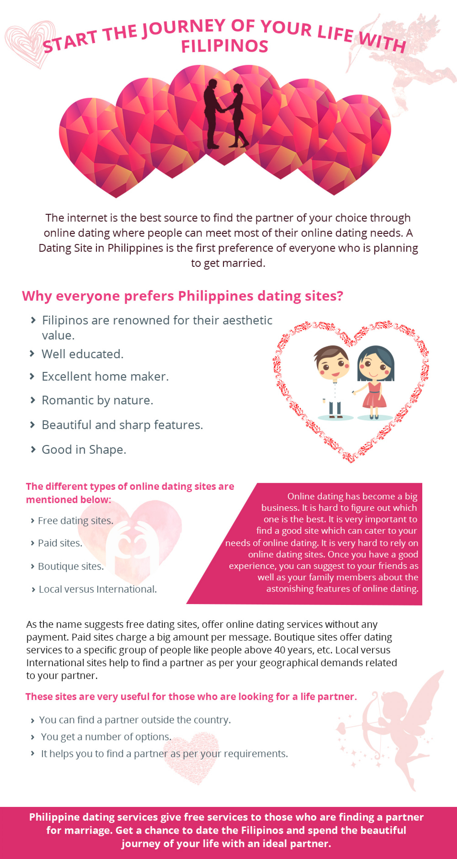 Start The Journey of Your Life With Filipinos Infographic