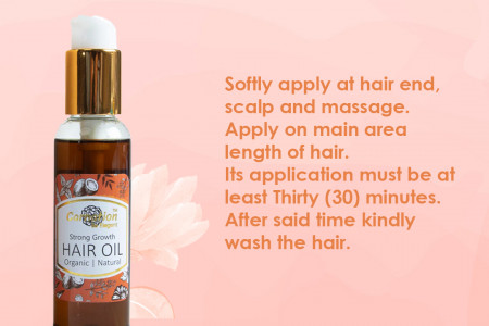 Strong Growth Hair Oil Infographic