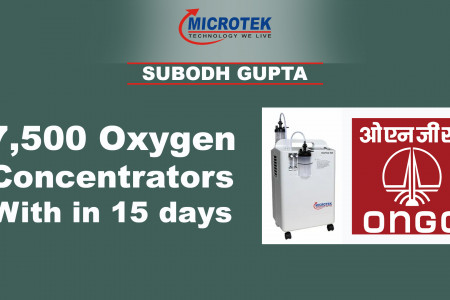 Subodh Gupta |  We are very proud to complete bulk order of 7,500 10LPM oxygen concentrators. Infographic
