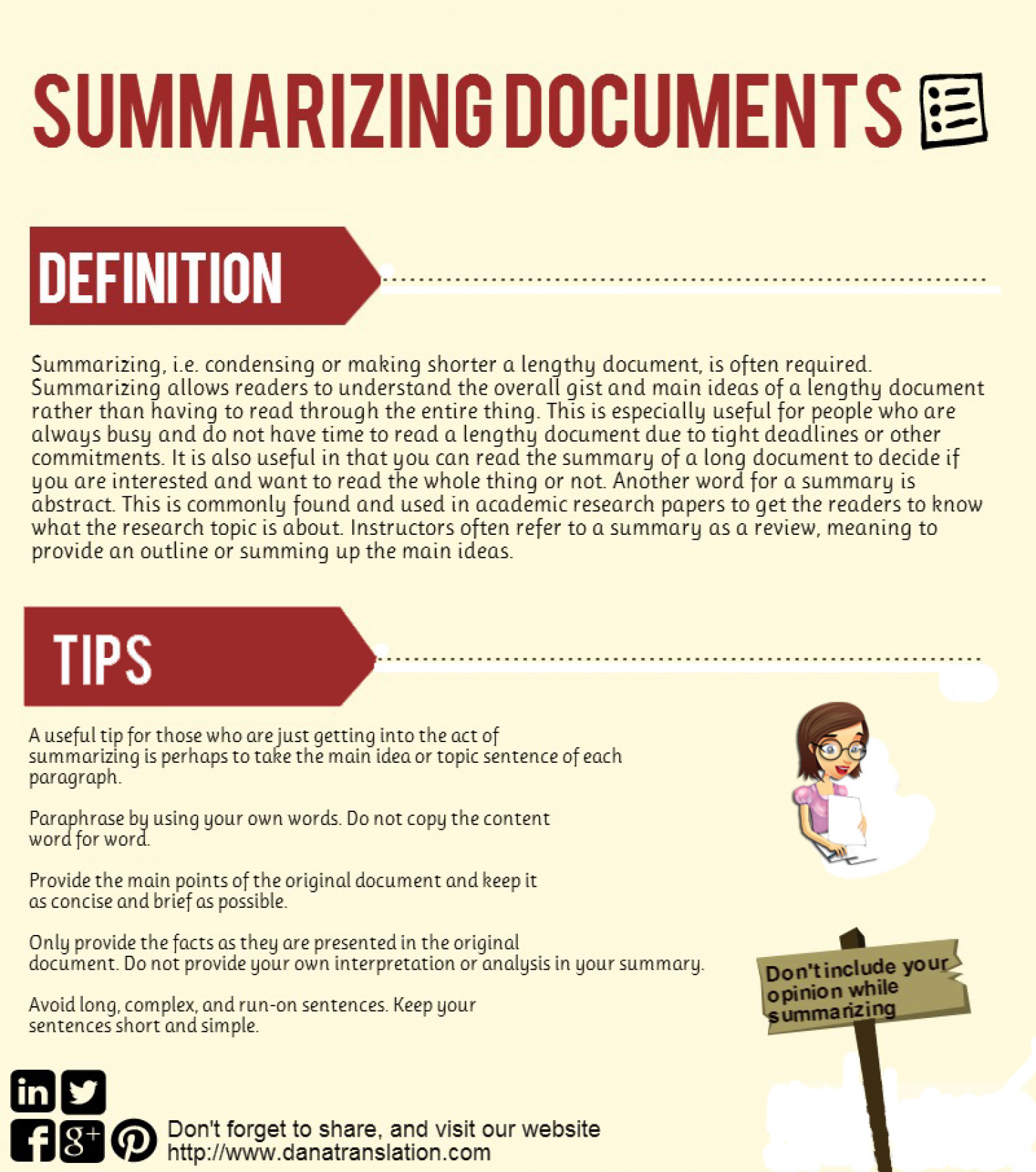 Summarizing Documents [INFOGRAPHIC] Infographic