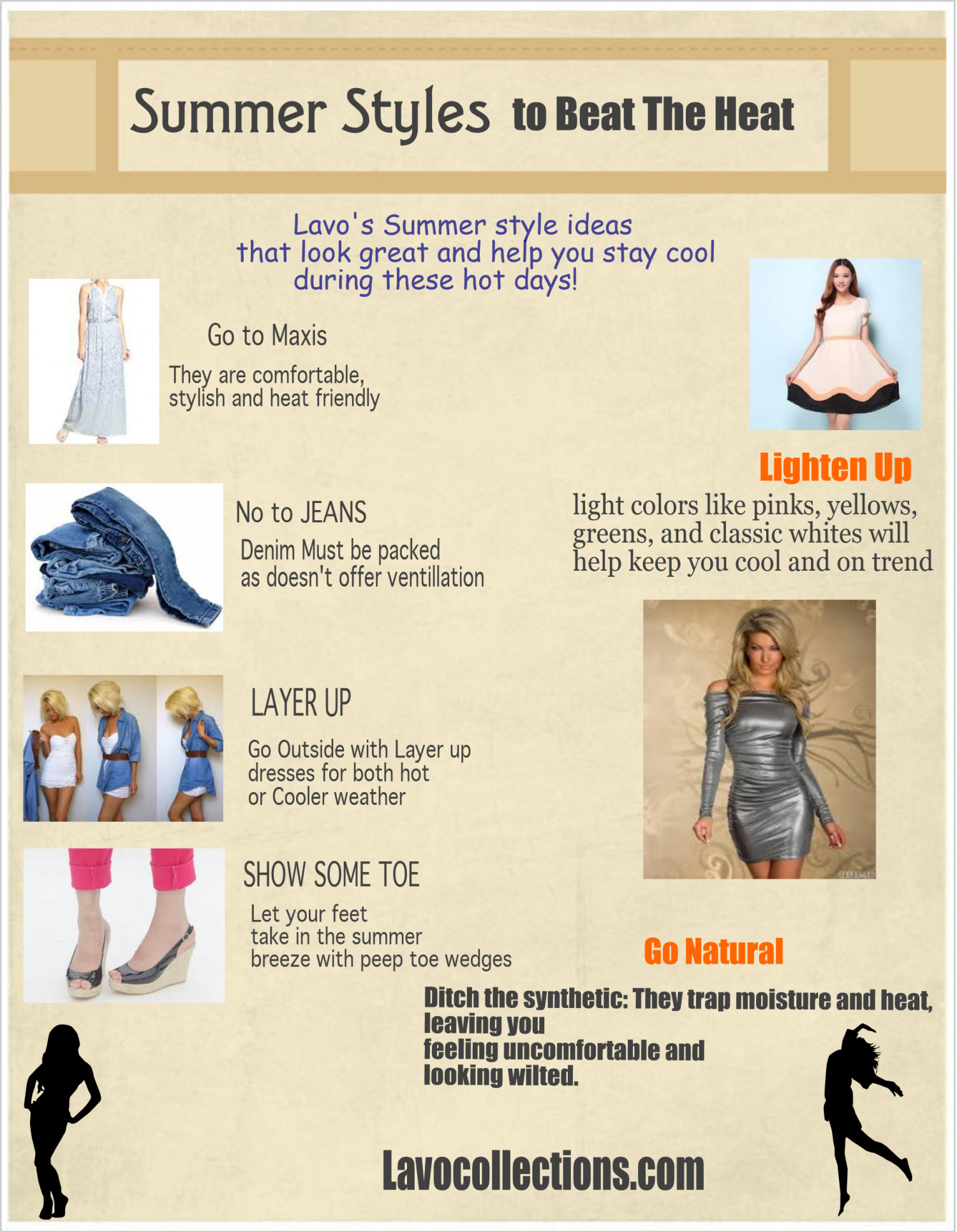 Summer Styles Ideas to Beat The Heat Infographic