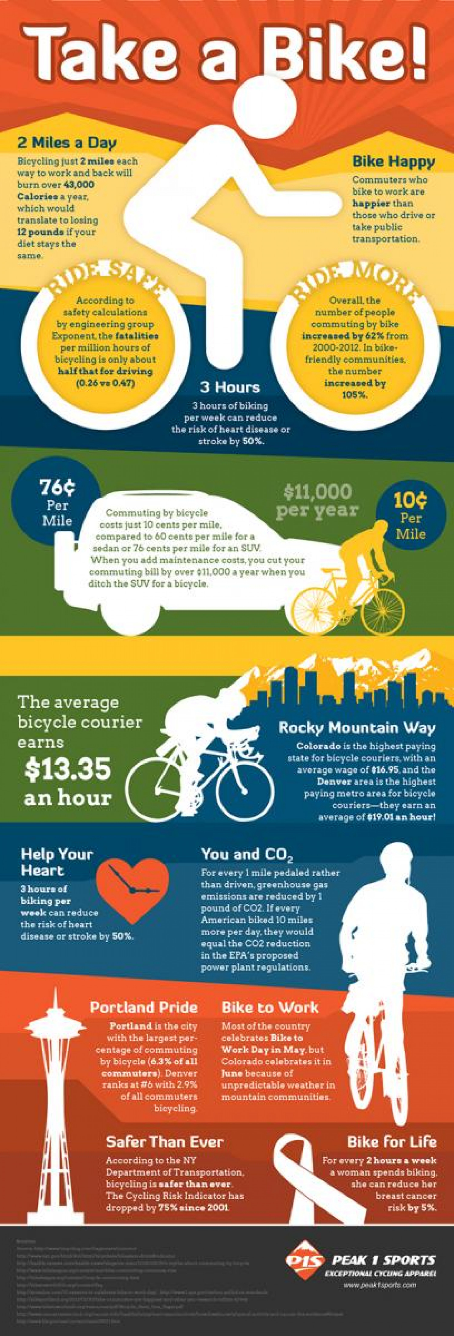 Take A Bike Infographic