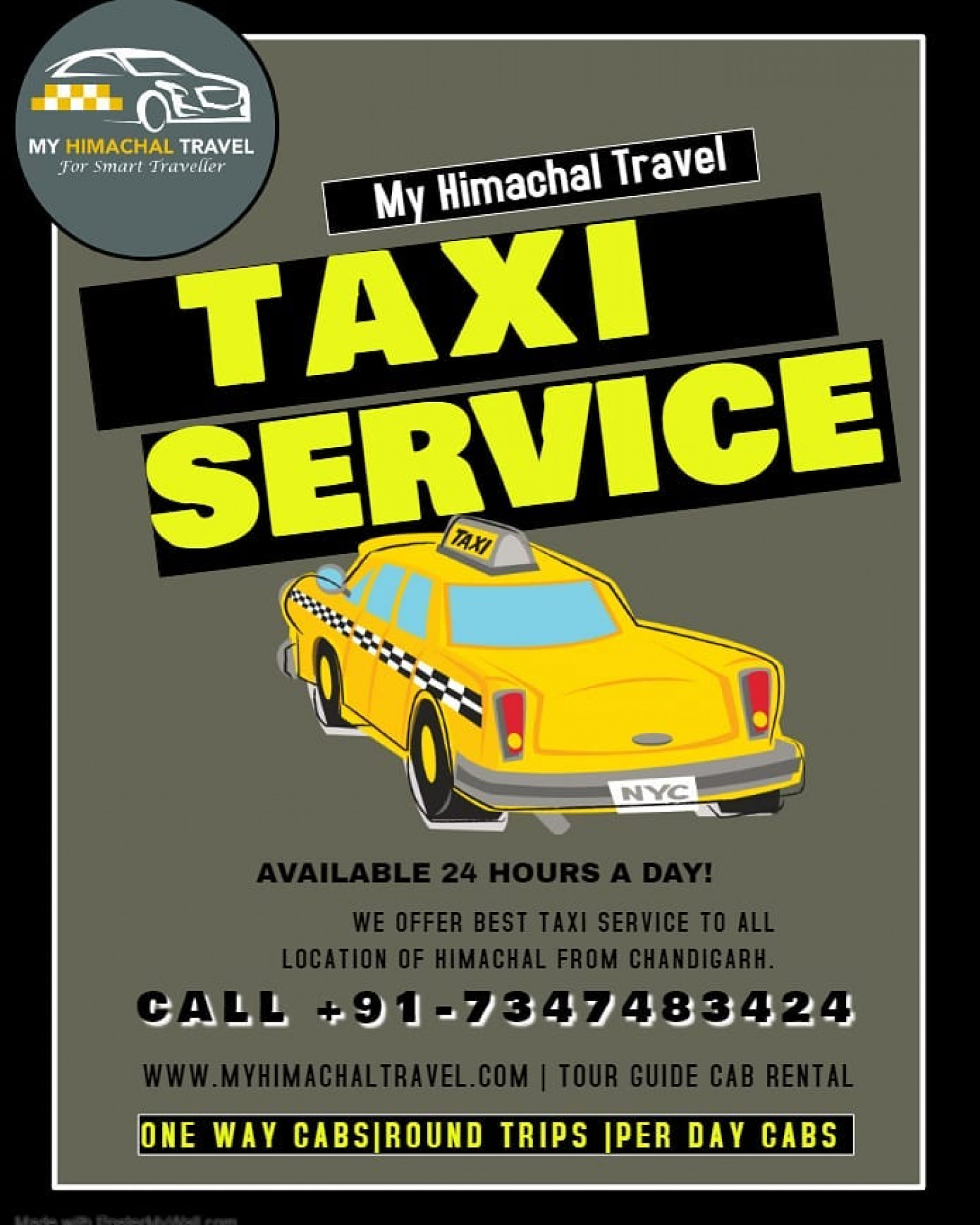 Taxi Services in Chandigarh  Infographic