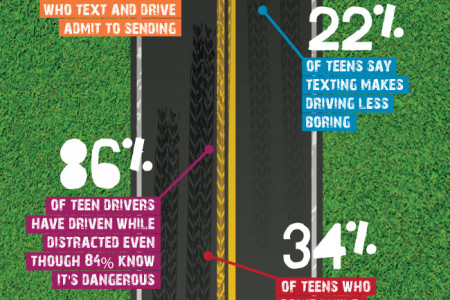 Teen Distracted Driving Statistics Infographic