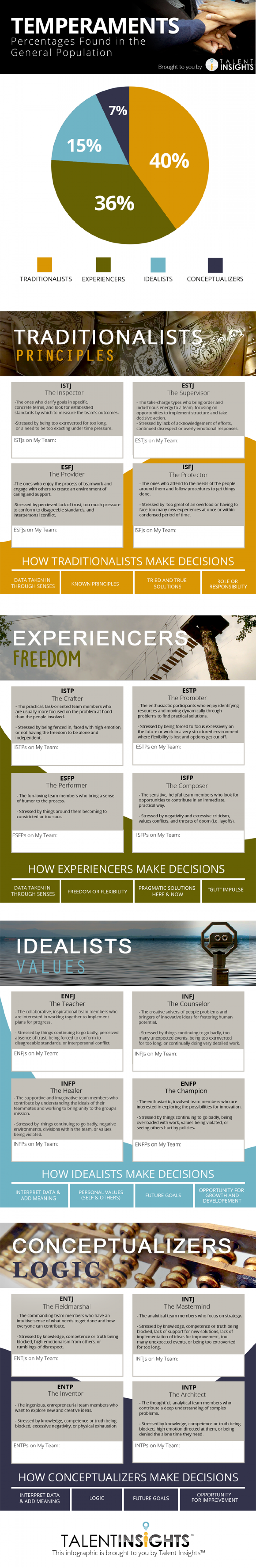 Temperaments: Which Ones Do You Have on Your Team? Infographic