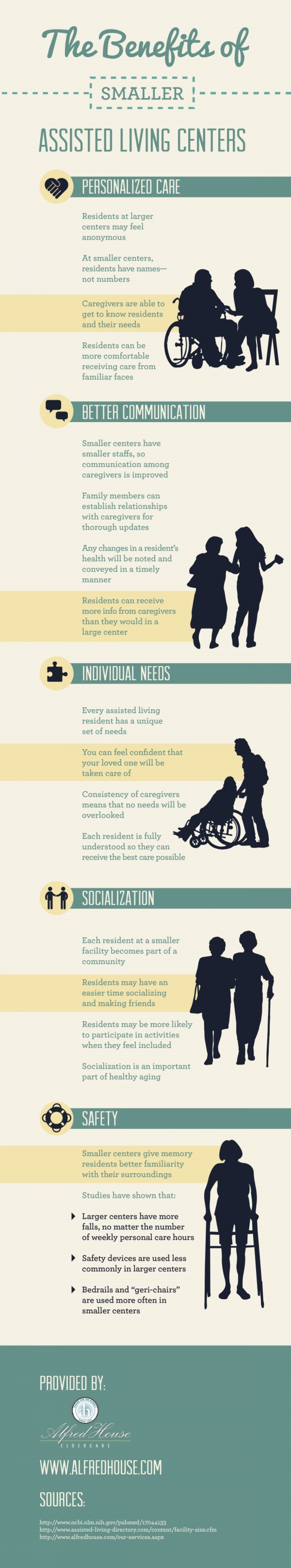 The Benefits of Smaller Assisted Living Centers Infographic