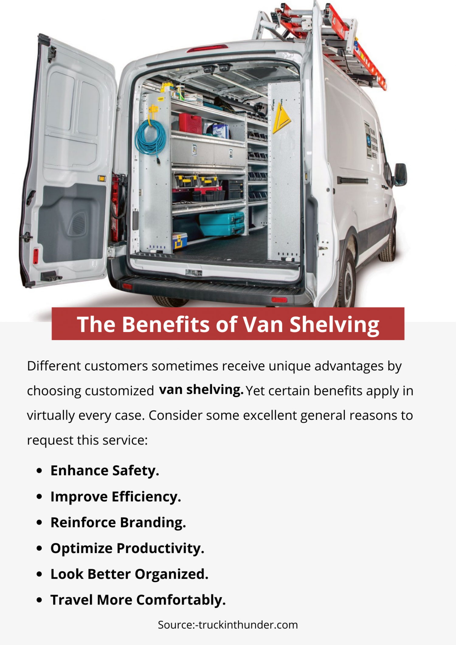The Benefits of Van Shelving Infographic
