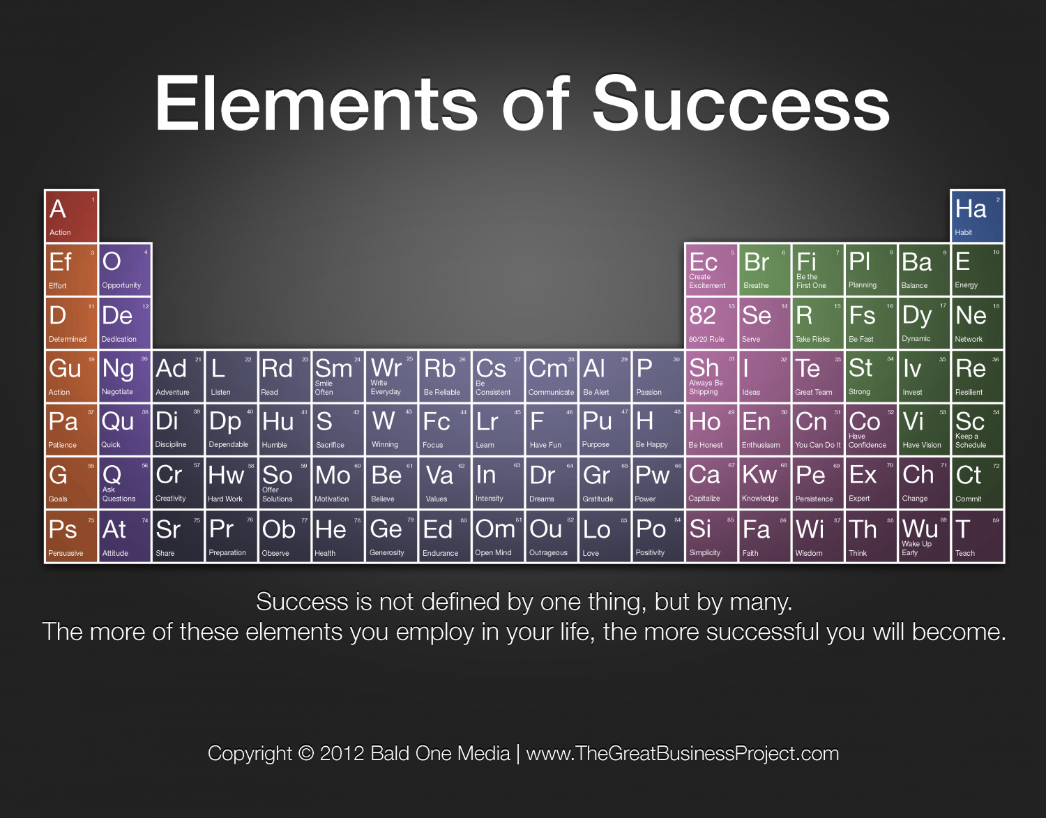 The Elements of Success Infographic