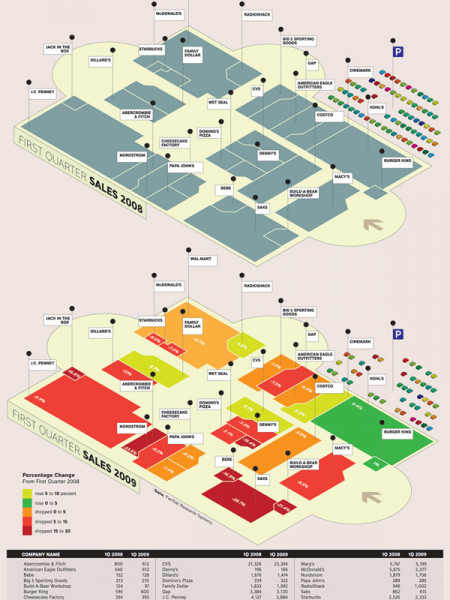 The Fall of the Mall Infographic