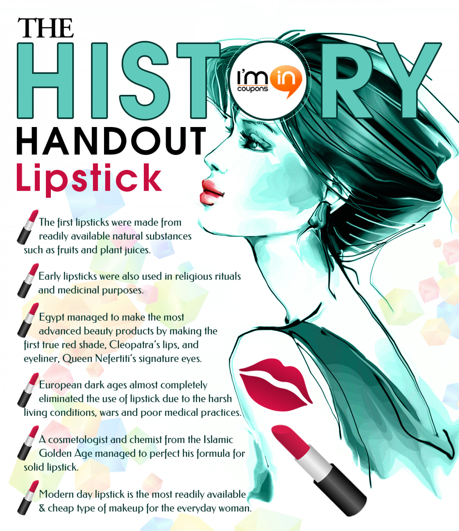 The History Handout - Lipstick Infographic