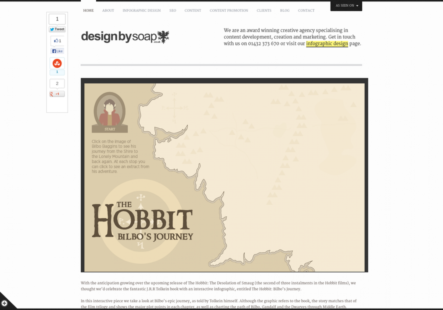 The Hobbit: Bilbo's Journey Infographic