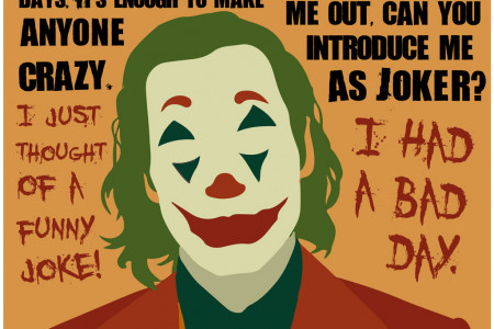 The Joker Quotes - Joaquin Phoenix  Infographic