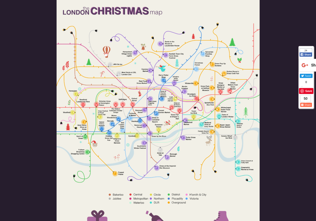 The London Christmas Map Visual.ly