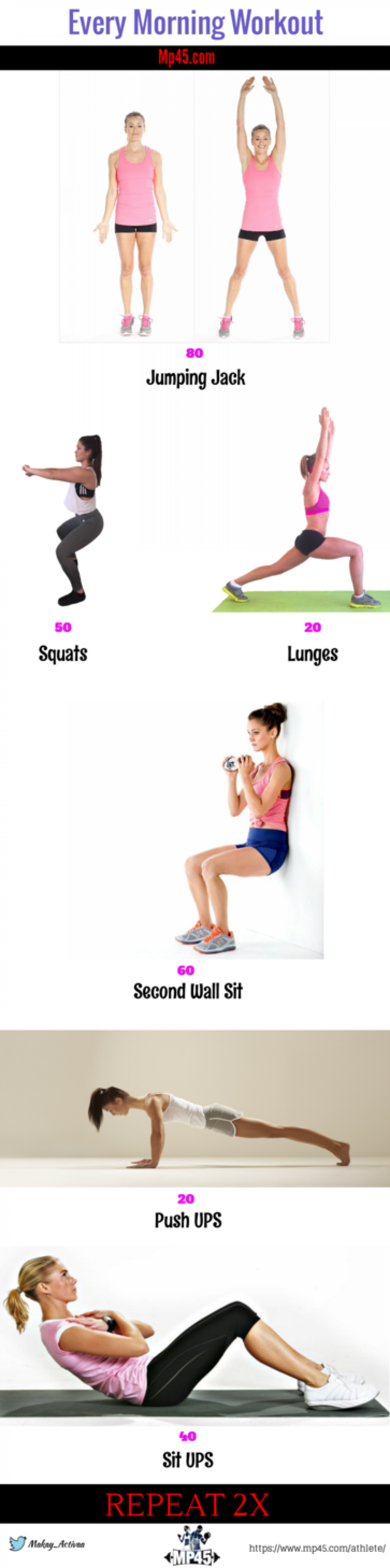 The Perfect Morning Workout Plan Infographic