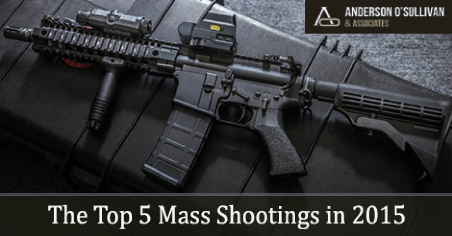 The Top 5 Mass Shootings in 2015 Infographic
