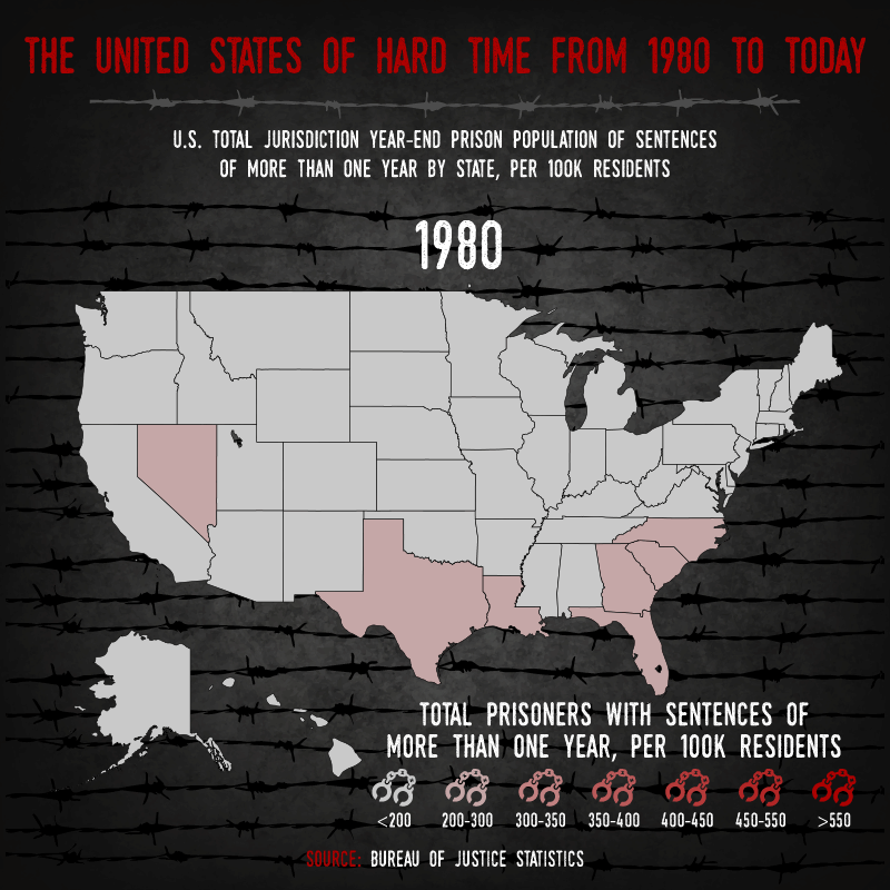 The United States of Prison  Infographic