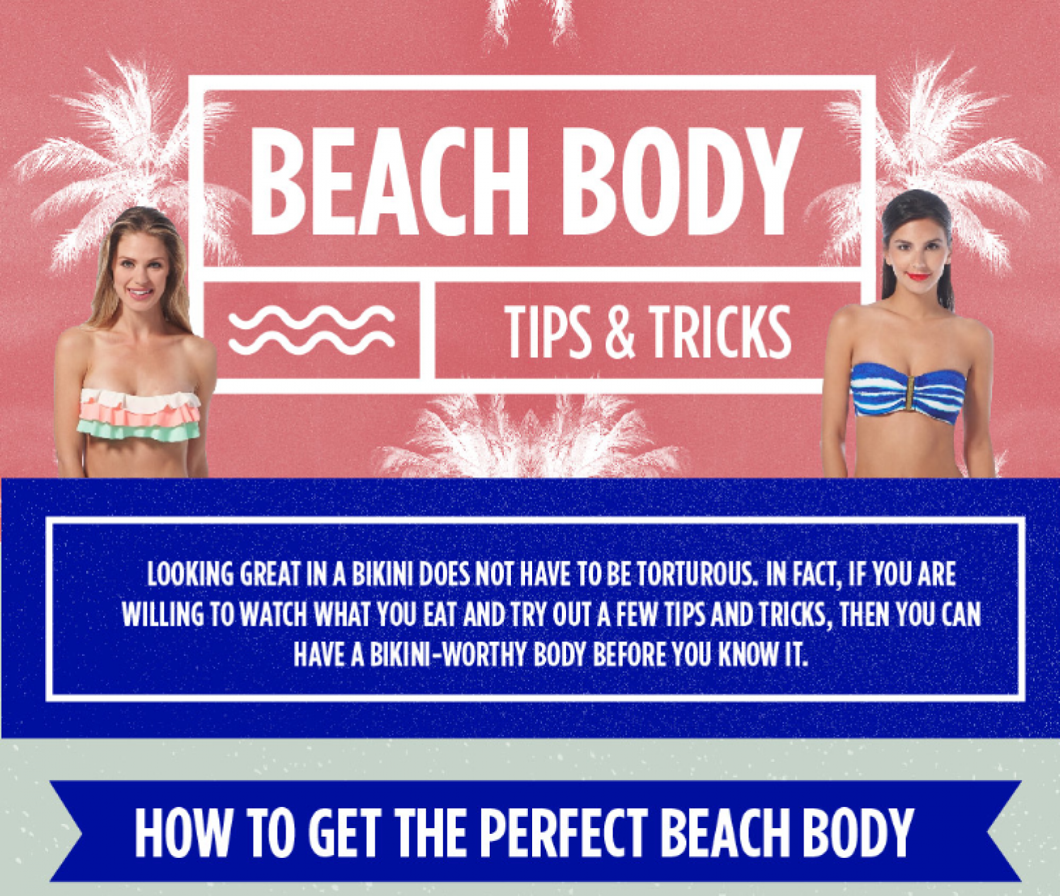 Tips for Getting the Perfect Beach Body Infographic