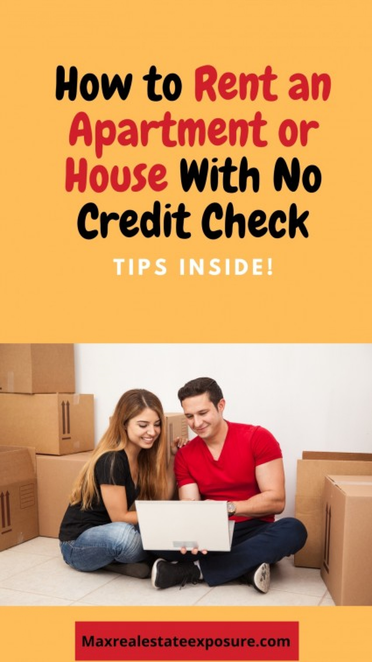 Tips For Renting an Apartment or House With No Credit Check Infographic