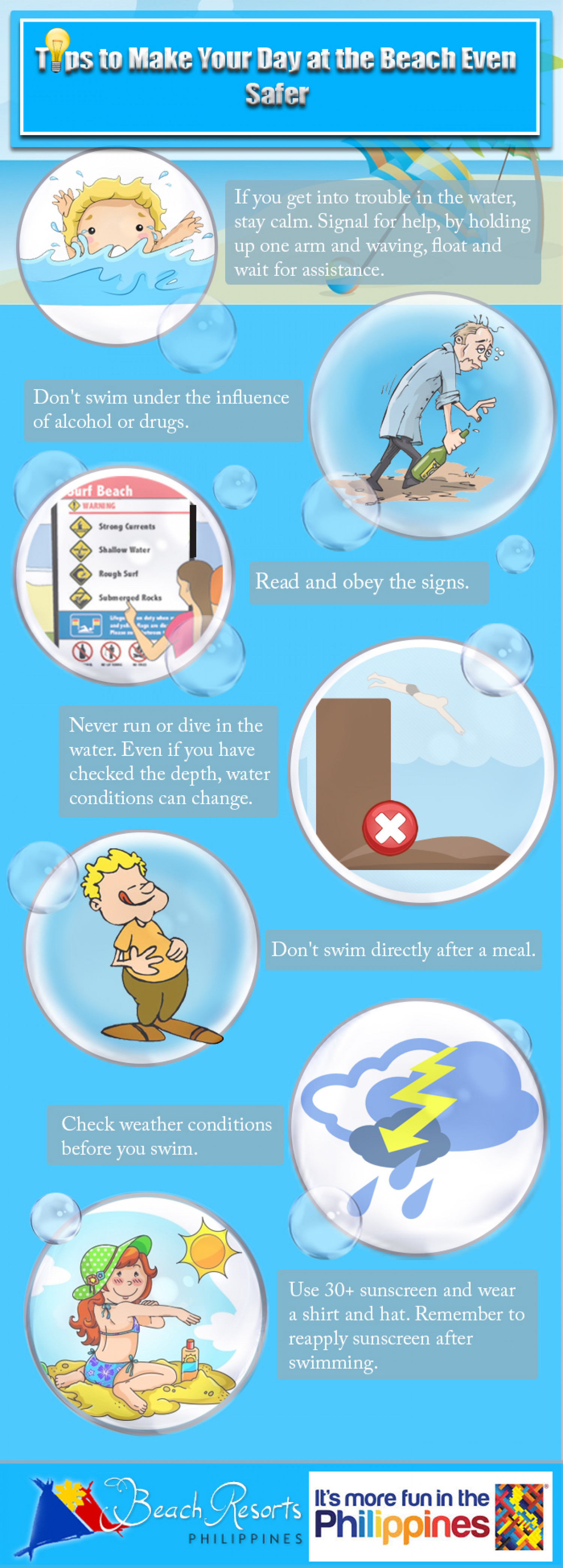 Tips To Make Your Day At The Beach Even Safer Infographic