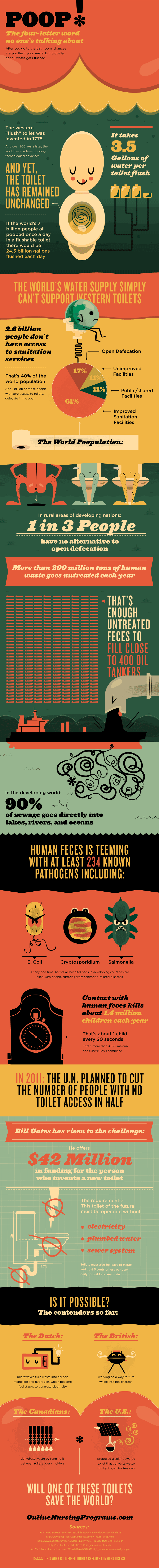 Toilets – The Lack of Sanitation Infographic