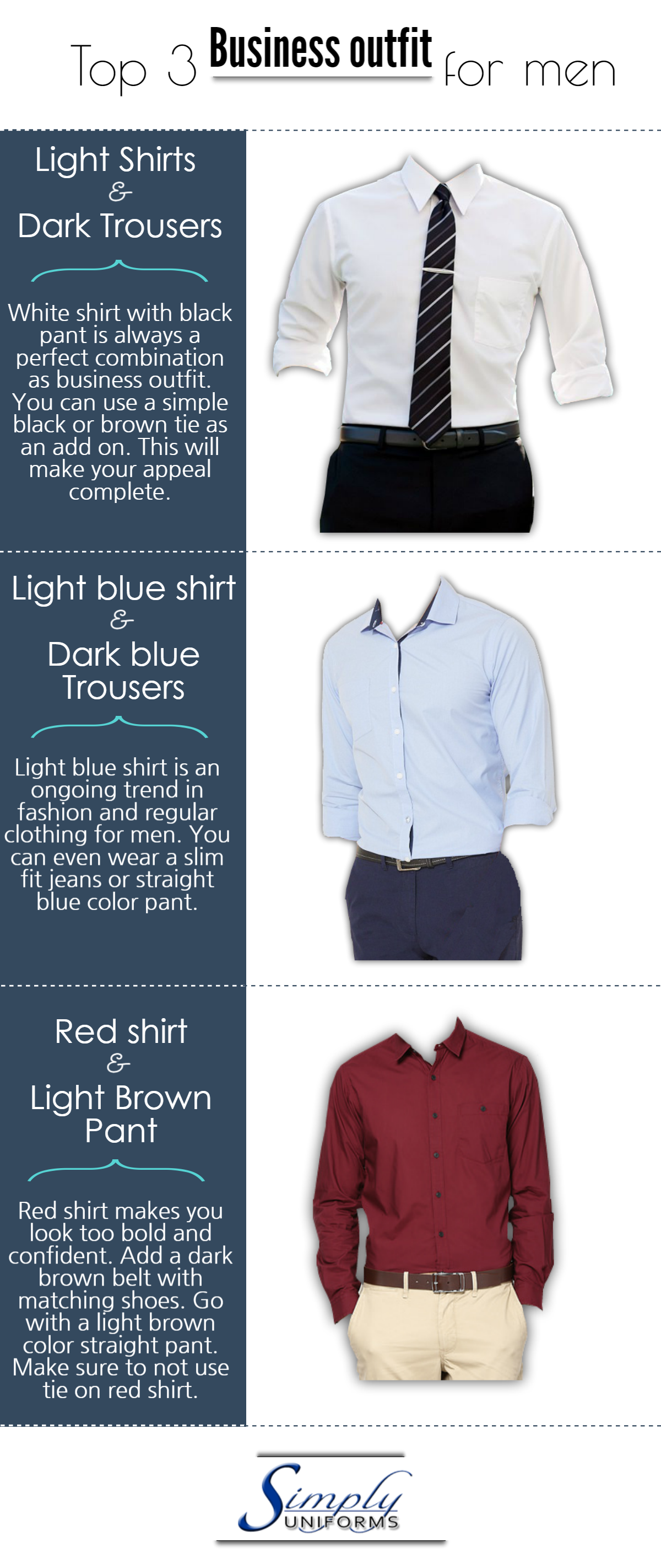 Top 3 Business Outfit for Men | Visual.ly