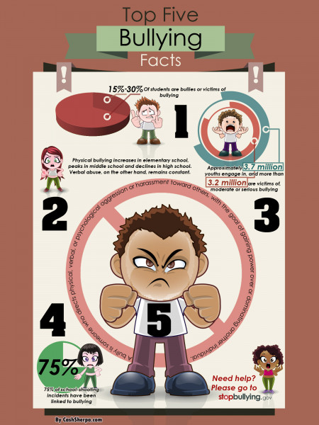 Top 5 Facts About Bullying Infographic