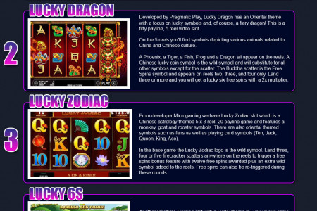 Top 5 Lucky Slots Infographic