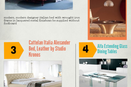 Top 5 Modern Italian Style Furniture Infographic