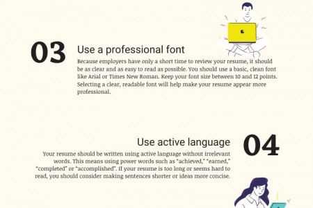 Top 5 Resume Writing Tips Infographic
