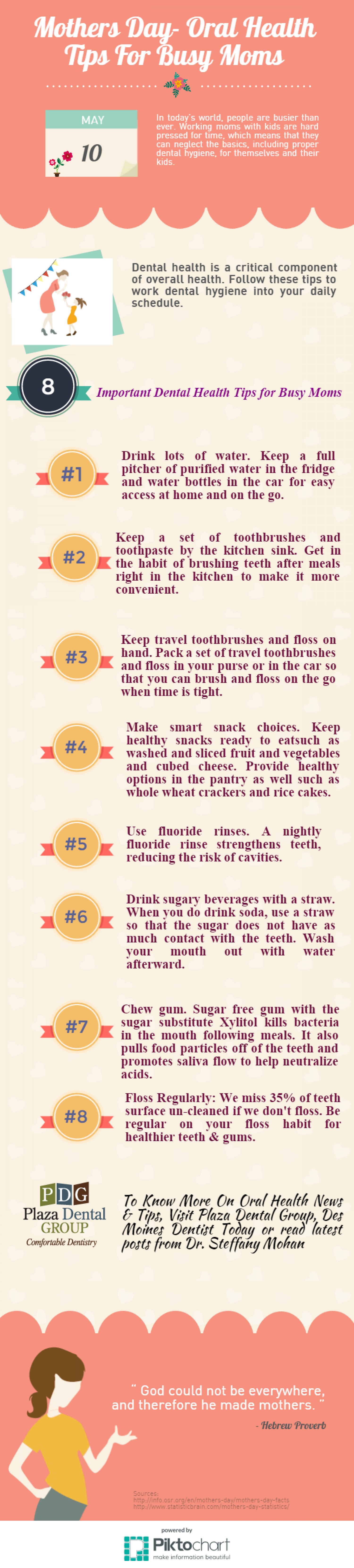 Top Oral Health Tips For Busy Moms This Mother’s Day  Infographic