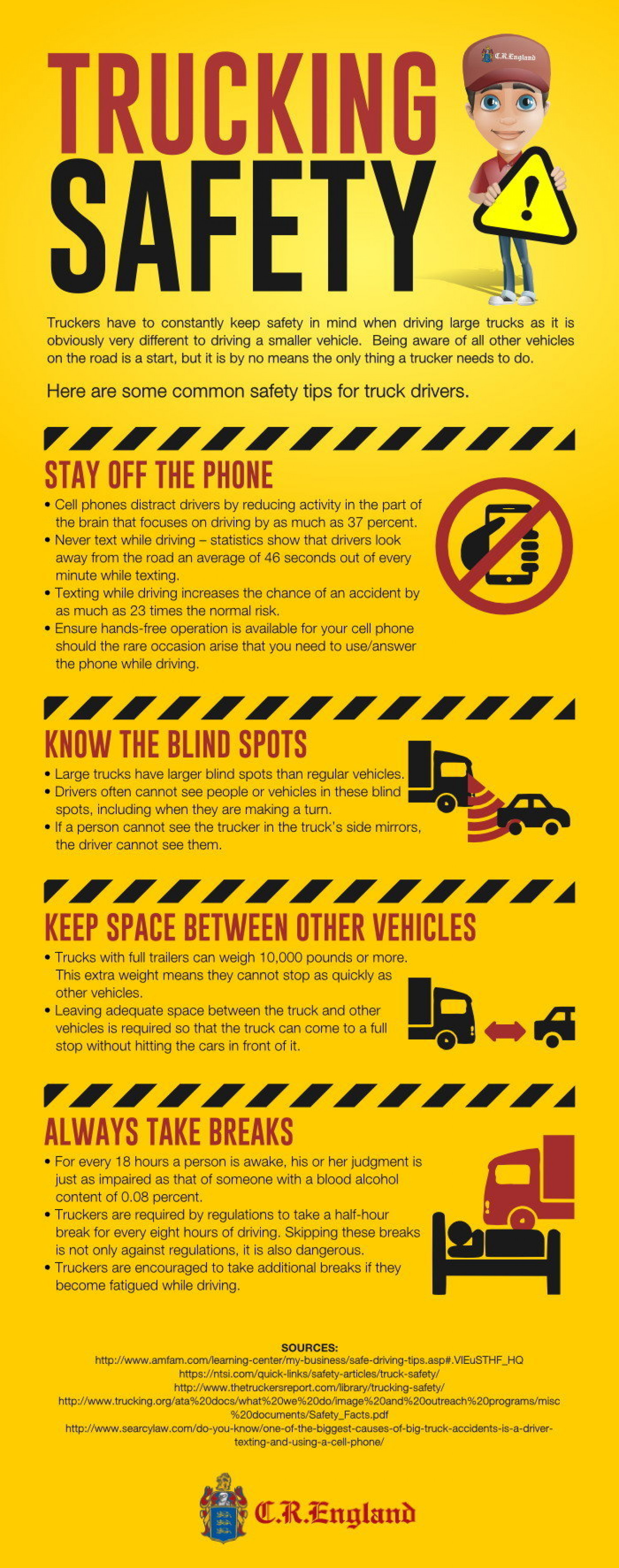 Truck Driving Safety Infographic