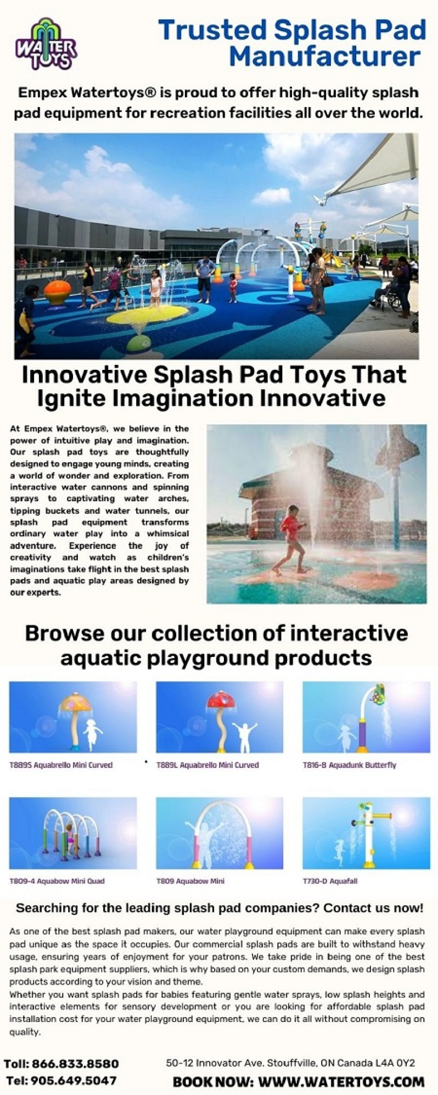 Trusted Splash Pad Manufacturer- EmpexWatertoys® Infographic