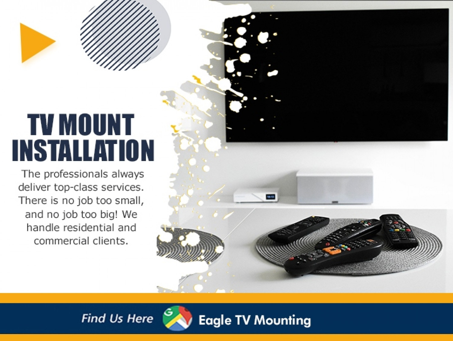 TV Mount Installation Service Infographic