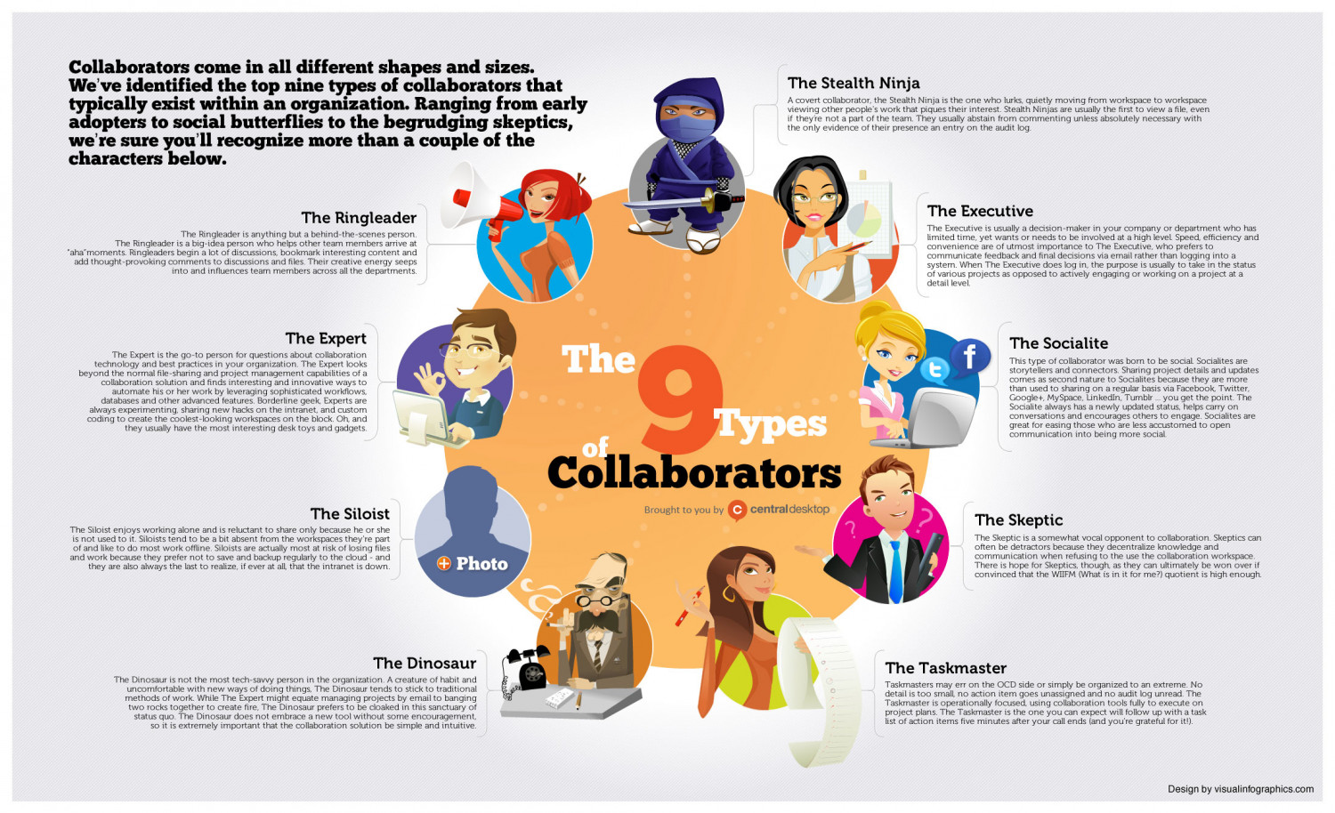 Types of Collaborators Infographic