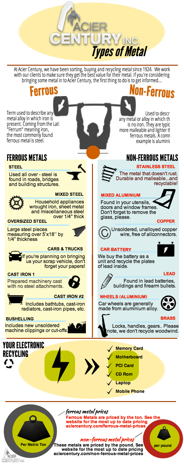 Types of Metal Infographic