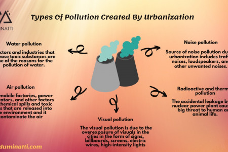 Types Of Pollution Created By Urbanization Infographic