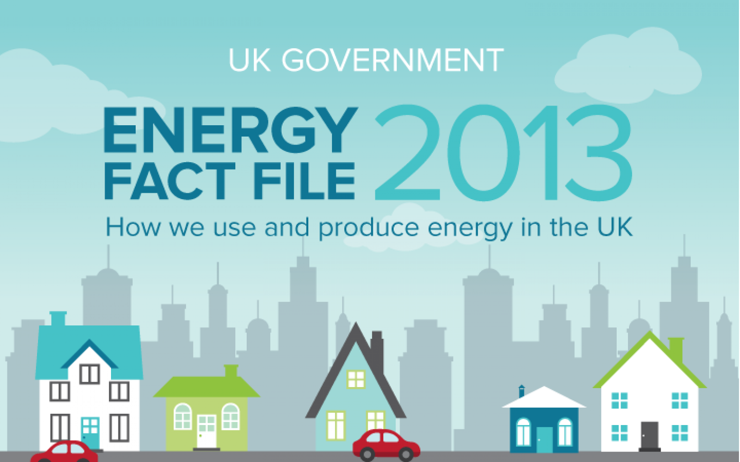 UK Government Energy Fact File 2013 Infographic