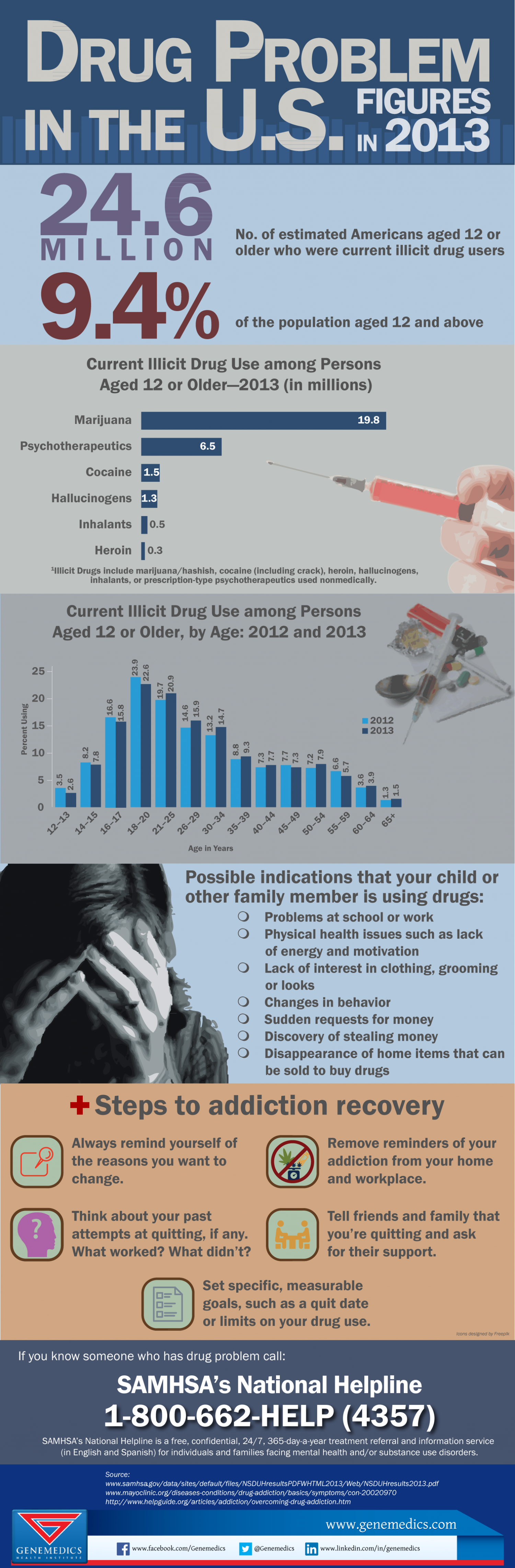 US Drug Problem Infographic