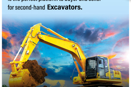 Used Excavators Buy and Sell in India| Vahaan Bazar Infographic