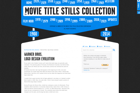 Warner Bros Logo Evolution Infographic