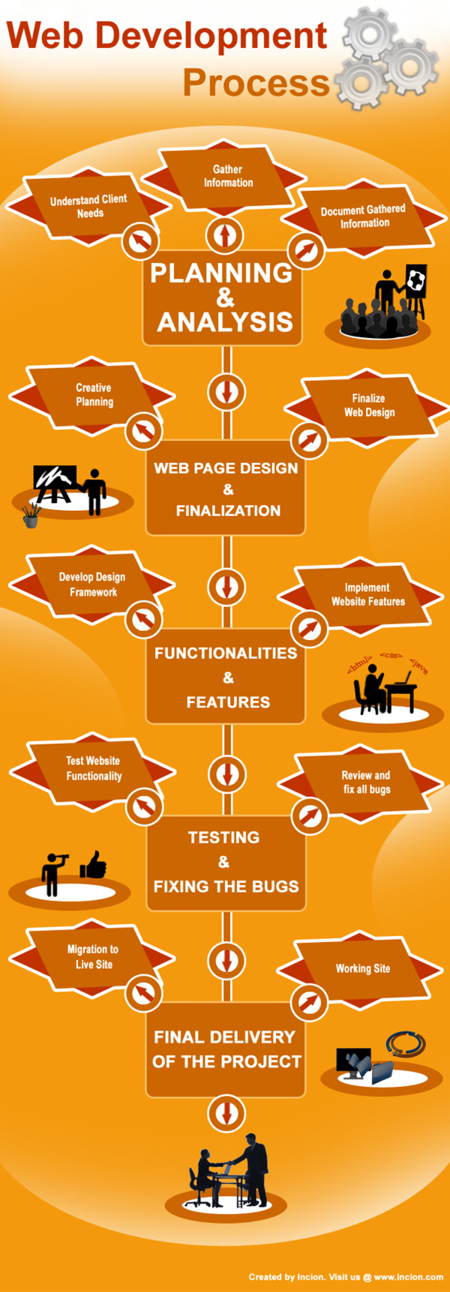 Web Development Process Infographic