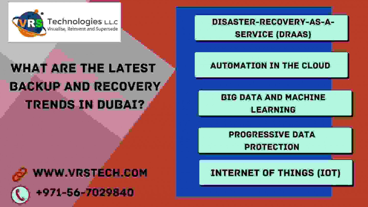 What are the Latest Backup Recover Solutions in Dubai? Infographic
