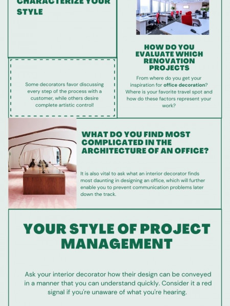 What Essential Questions to Ask an Interior Decorator Infographic