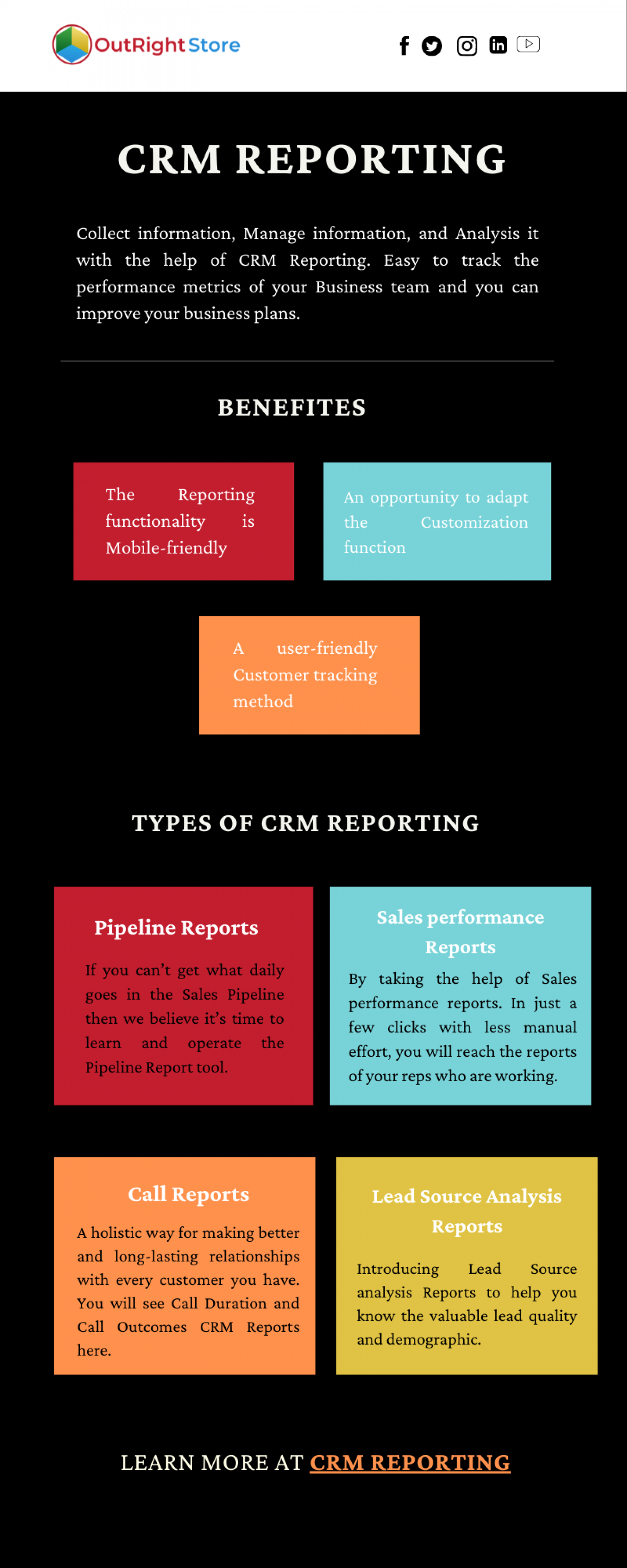 What is CRM Reporting and how does it work? Infographic